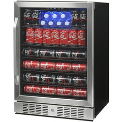 NewAir 24” Built-in 177 Can Stainless Steel Beverage Fridge (ABR-1770)