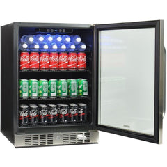 NewAir 24” Built-in 177 Can Stainless Steel Beverage Fridge (ABR-1770)