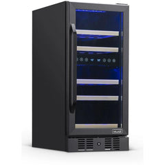 NewAir 15” Built-in 29 Bottle Dual Zone Black Stainless Steel Wine Fridge (NWC029BS00)