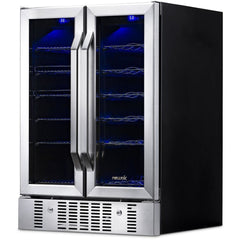 NewAir 24” Built-in Dual Zone 18 Bottle and 58 Can Wine and Beverage Fridge (AWB-360DB)