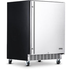 NewAir 24” Built-in 160 Can Outdoor Weatherproof Stainless Steel Beverage Fridge (NOF160SS00)