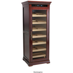 REMINGTON 2000 Ct. Electric Climate/Humidity Controlled Cabinet (Dark Cherry)