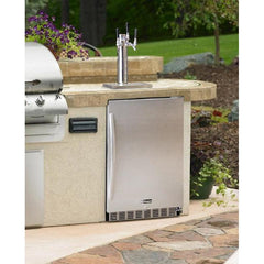 Kegco 24" Wide Cold Brew Coffee Single Tap All Stainless Steel Outdoor Built-In Right Hinge Kegerator (ICHK38SSU-1)