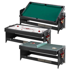Fat Cat Original 3-in-1 7' Pockey Multi-Game Table Green (64-1046)