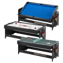 Fat Cat Original 3-in-1 7' Pockey Multi-Game Table Blue (64-1052)