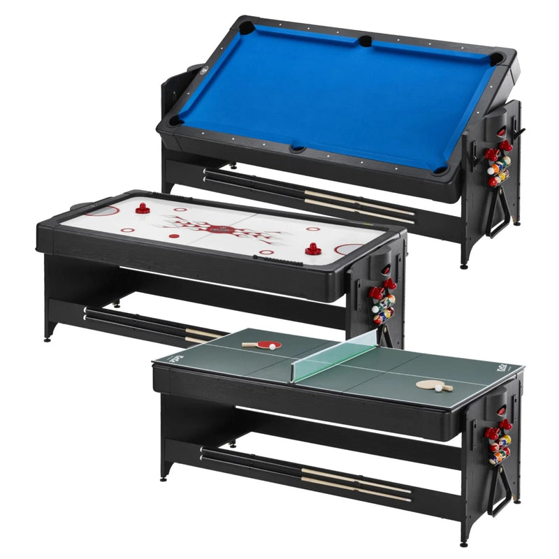 Fat Cat Original 3-in-1 7' Pockey Multi-Game Table Blue (64-1052)