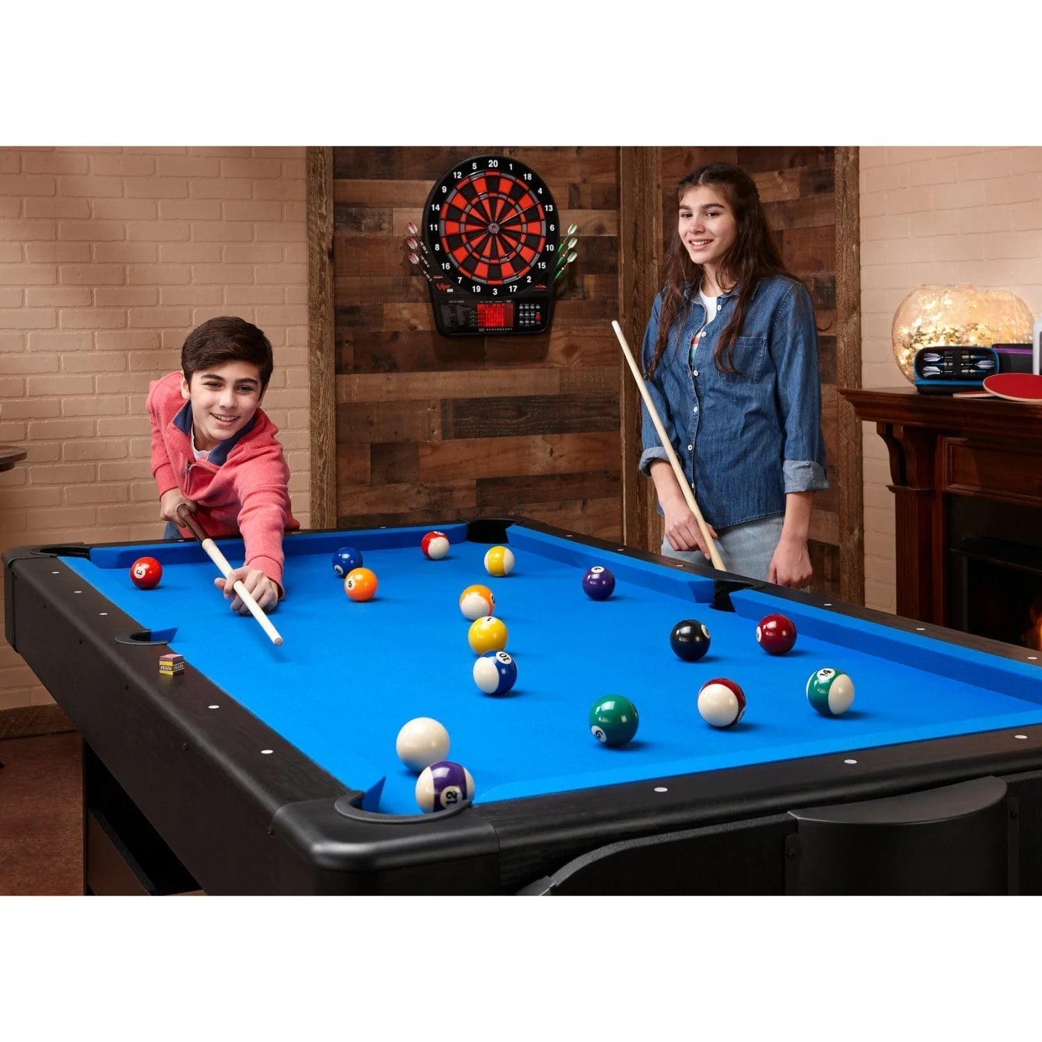 Fat Cat Original 3-in-1 7' Pockey Multi-Game Table Blue (64-1052)