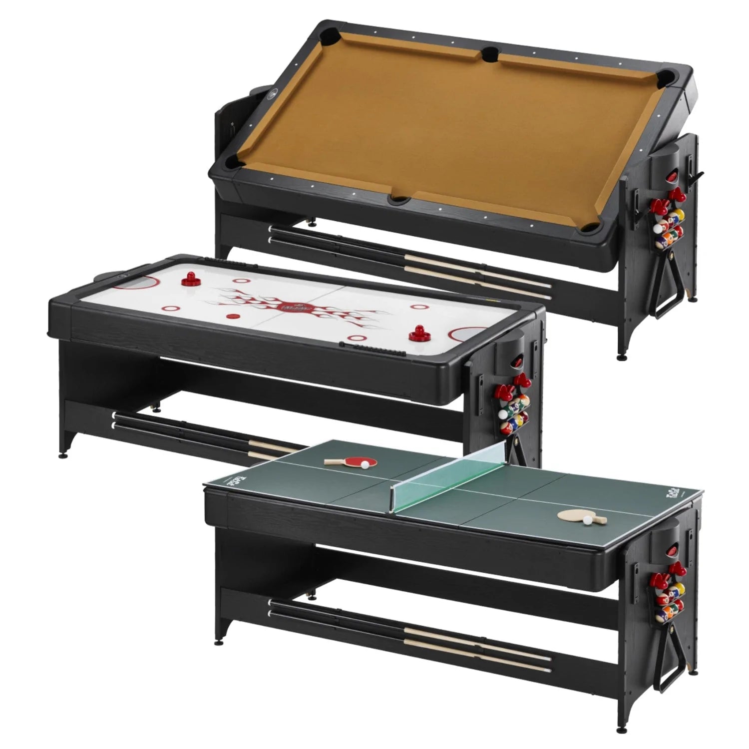 Fat Cat Original 3-in-1 7' Pockey Multi-Game Table Tan (64-1054)