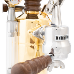 La Pavoni Competente Chrome/Brass Esperto 16 Cup Espresso Machine (ESPCO-16)