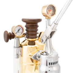 La Pavoni Competente Chrome/Brass Esperto 16 Cup Espresso Machine (ESPCO-16)