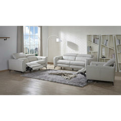 J&M Light Grey Lorenzo Motion Loveseat (18824-L)