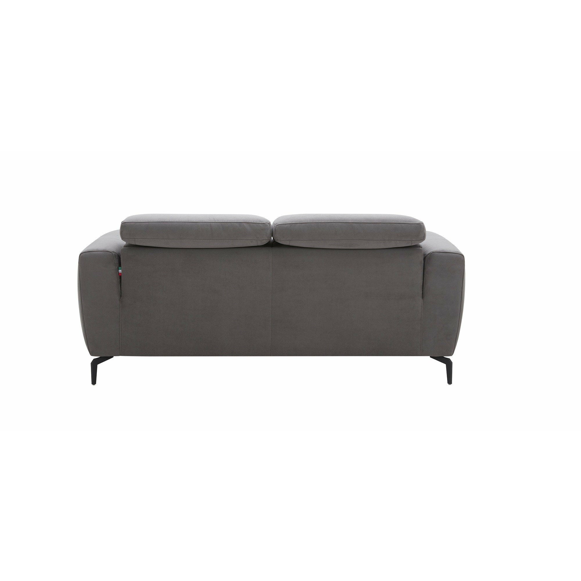 J&M Grey Fabric Lorenzo Motion Loveseat (18823-L)