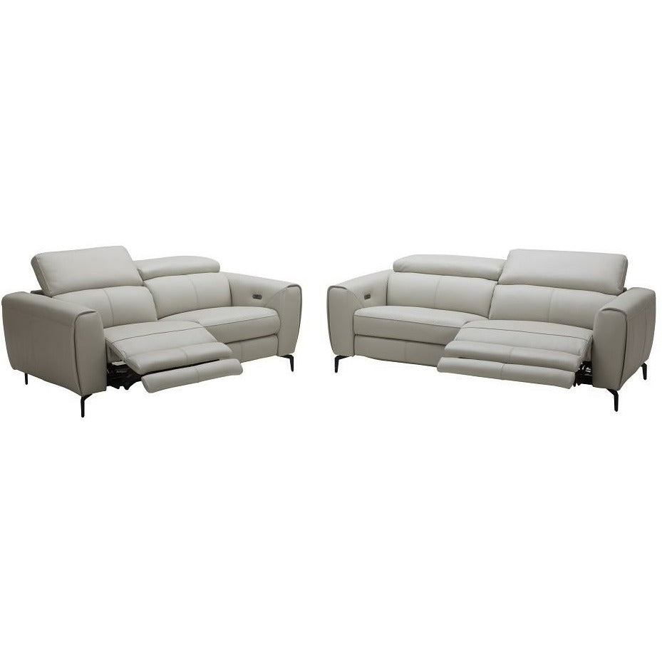 J&M Light Grey Lorenzo Motion Loveseat (18824-L)