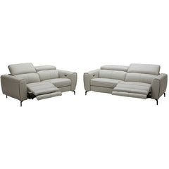 J&M Light Grey Lorenzo Motion Loveseat (18824-L)
