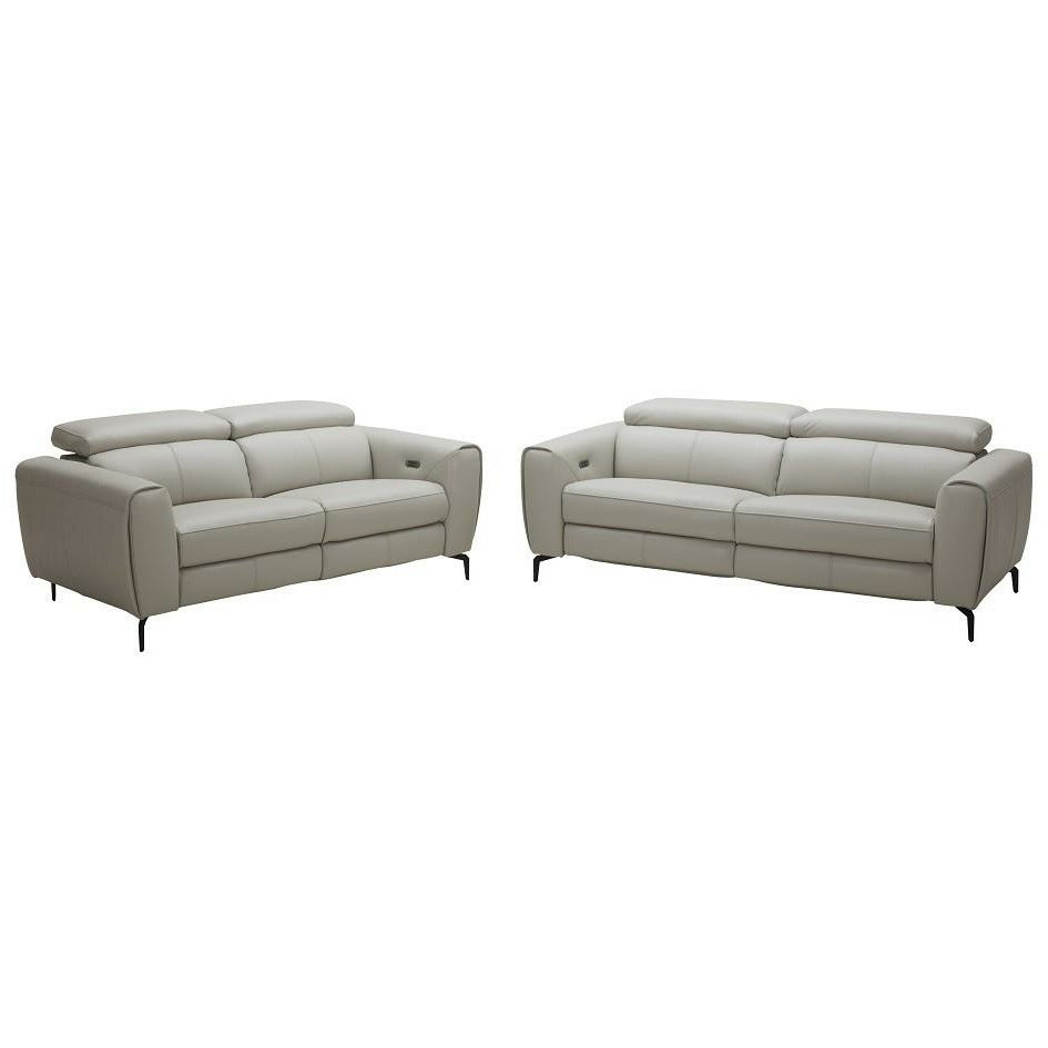 J&M Light Grey Lorenzo Motion Loveseat (18824-L)