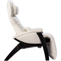 Svago ZGR Plus Snowfall White/ Black Wood Zero Gravity Recliner (SV395-32-BL)