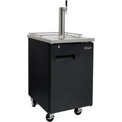 Kegco 24" Wide Kombucha Single Tap Black Commercial Kegerator (KOMC1B-1)