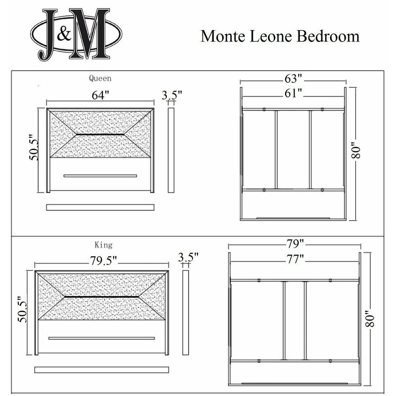 J&M The Monte Leone Bedroom Set