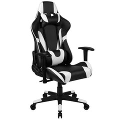 Black Gaming Desk and Black Reclining Gaming Chair Set with Cup Holder, Headphone Hook, and Monitor/Smartphone Stand (BLN-X20RSG1031-BK-GG)