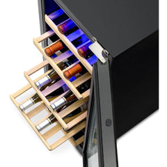 NewAir 15” Built-in 29 Bottle Dual Zone Black Stainless Steel Wine Fridge (NWC029BS00)